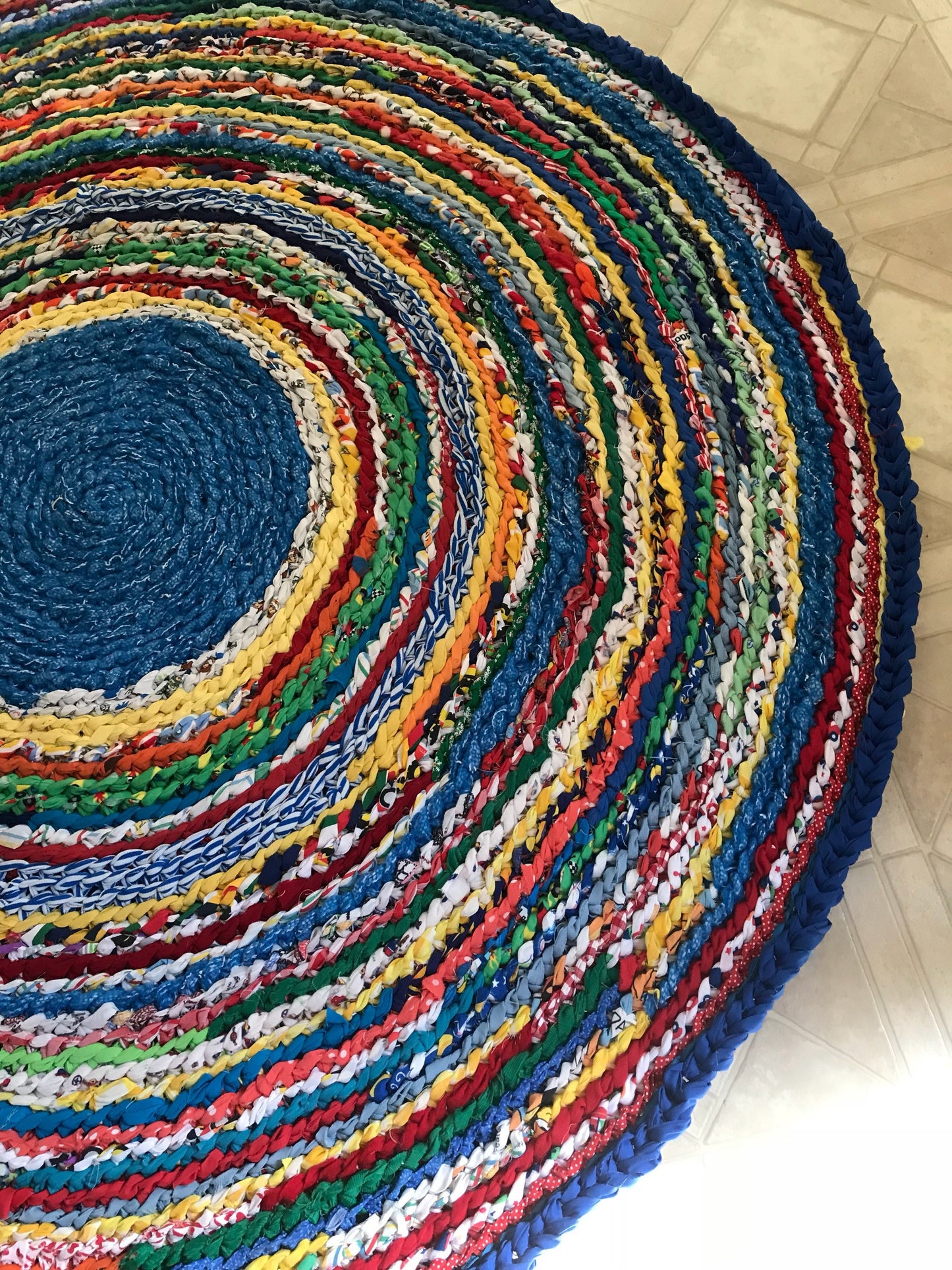 Fruit Loop Colorful Handmade Rag Rug