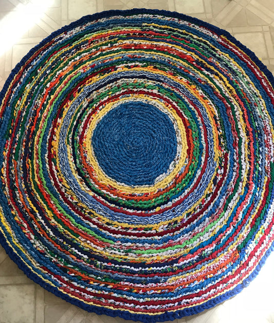 Fruit Loop Colorful Handmade Rag Rug