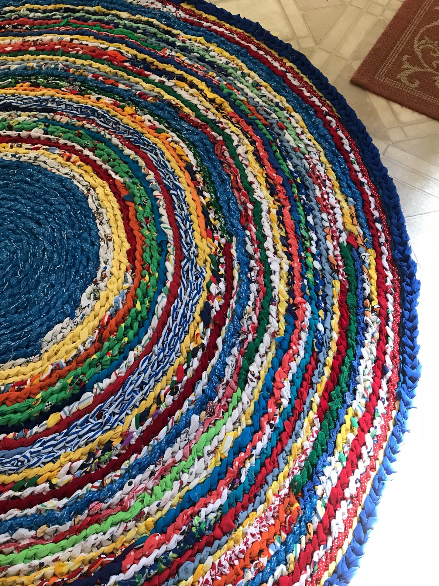 Fruit Loop Colorful Handmade Rag Rug