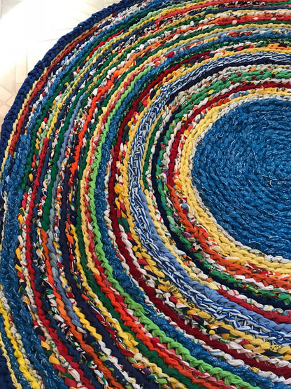 Fruit Loop Colorful Handmade Rag Rug