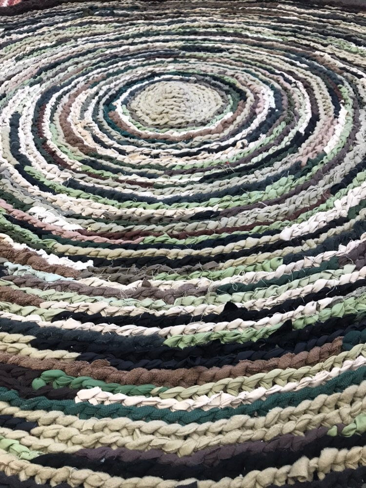 Camouflage Handmade Rag Rug