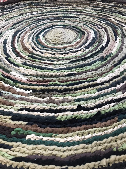 Camouflage Handmade Rag Rug