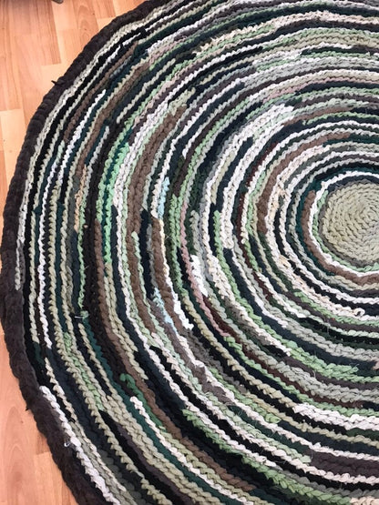 Camouflage Handmade Rag Rug