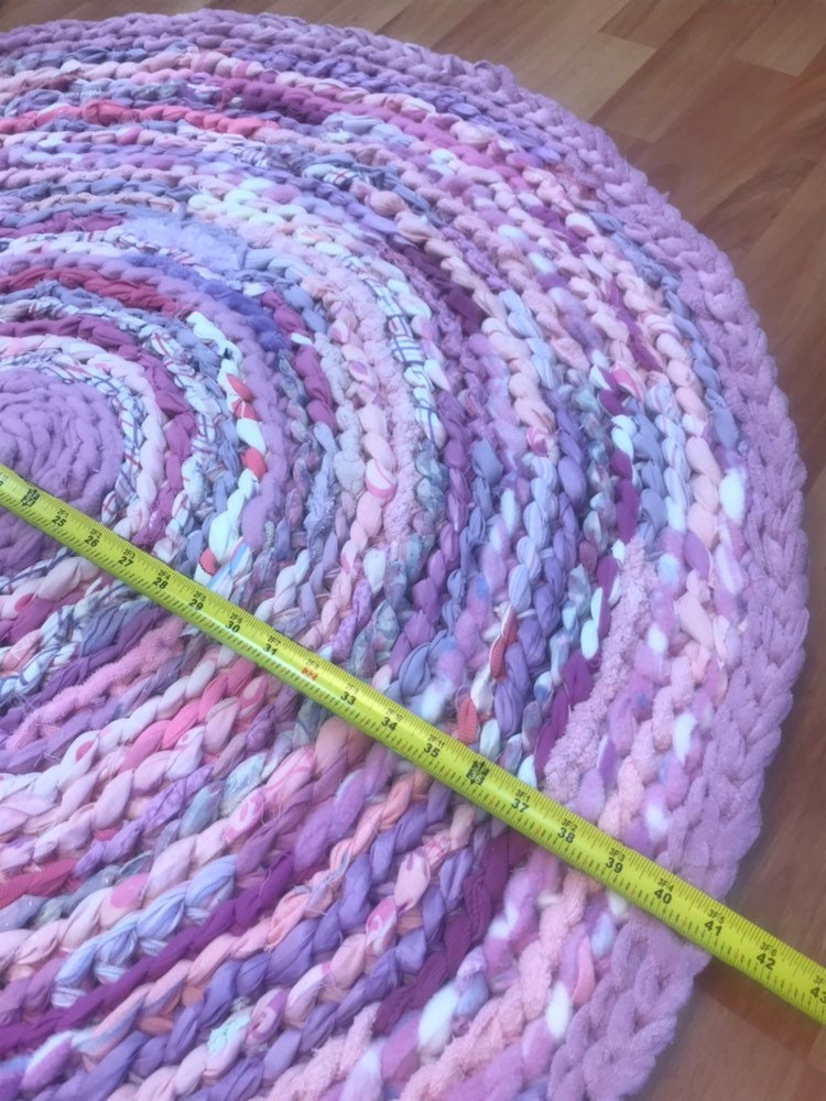 Baby Bubble Gum inspired rag rug