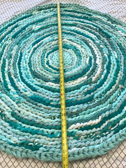 Spearmint handmade rag rug