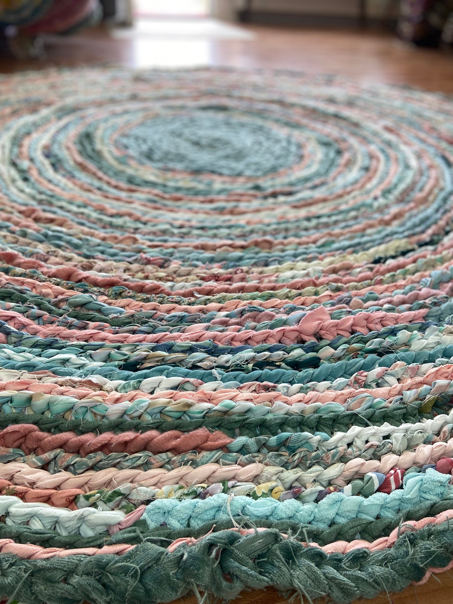 Coral Sea Handmade Rag Rug