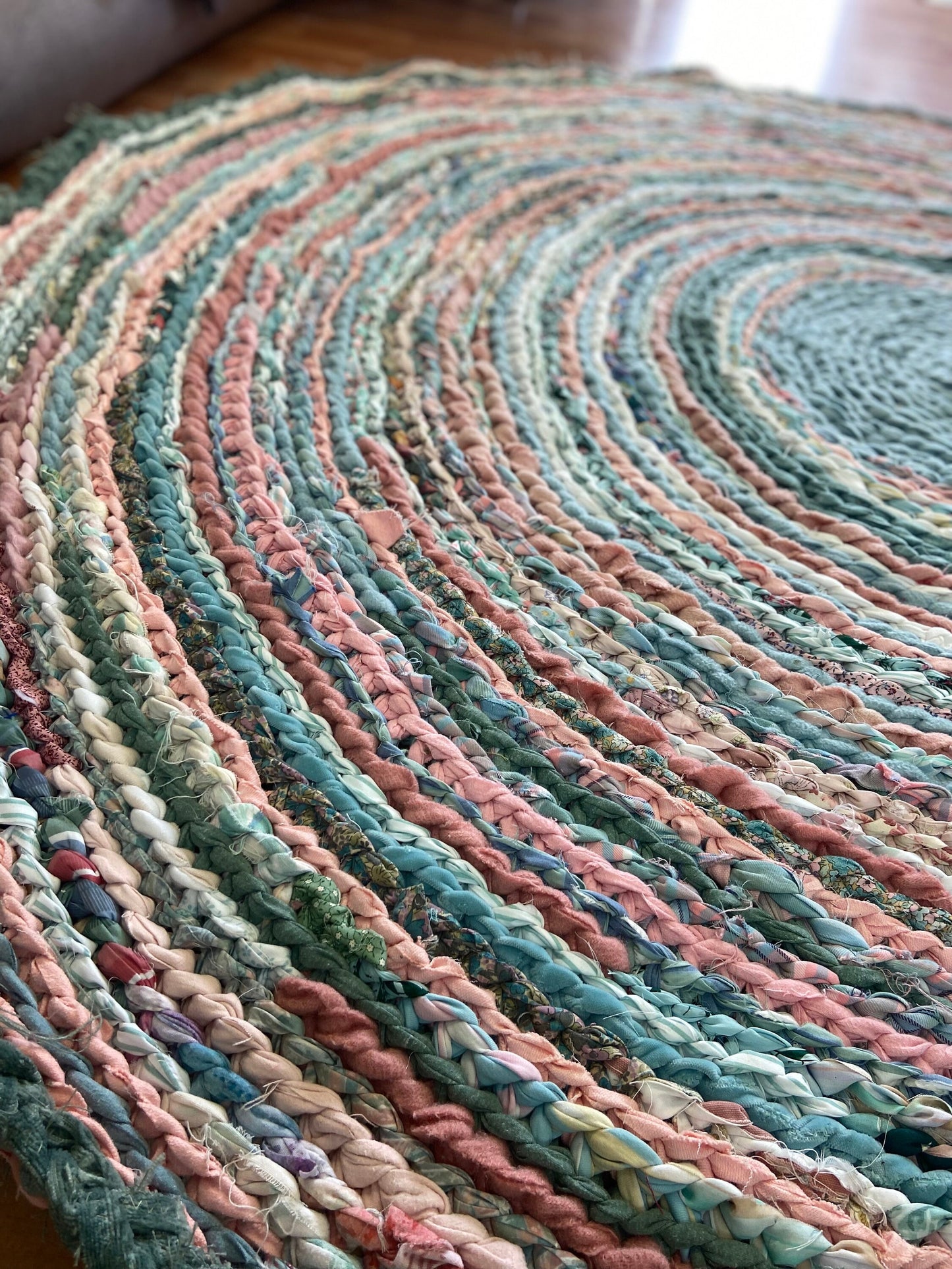 Coral Sea Handmade Rag Rug